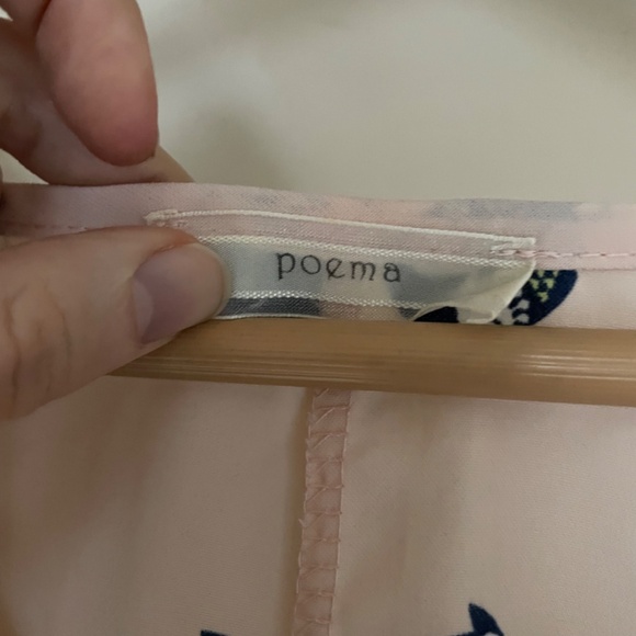 Poema Adorable Owl Print Silky Top - Picture 4 of 5